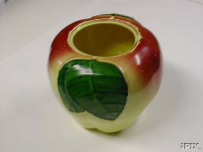 Vintage apple cookie jar